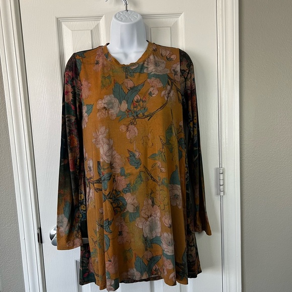 Johnny Was TRAVIATA LOTUS SWING TUNIC size XSmall - Picture 2 of 8